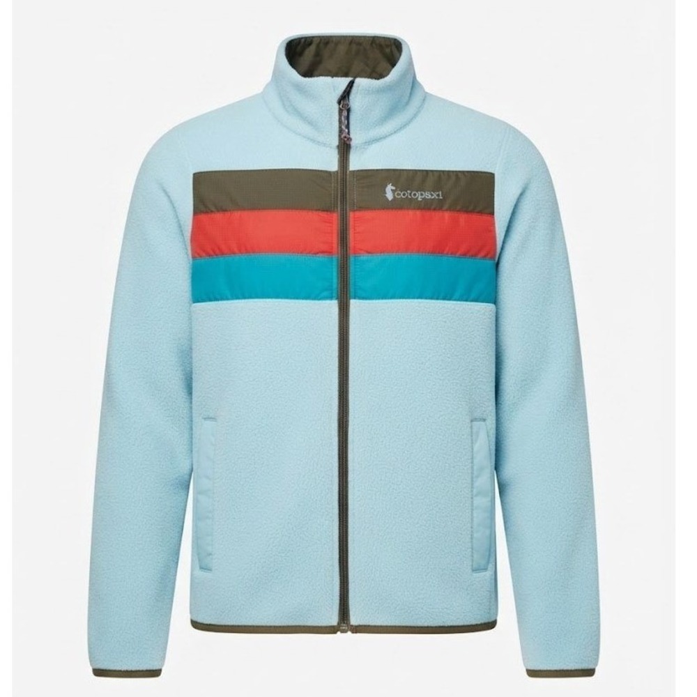 Cotopaxi Teca Full Zip Fleece Jacket Womens XS Blue Colorblock Mock Neck